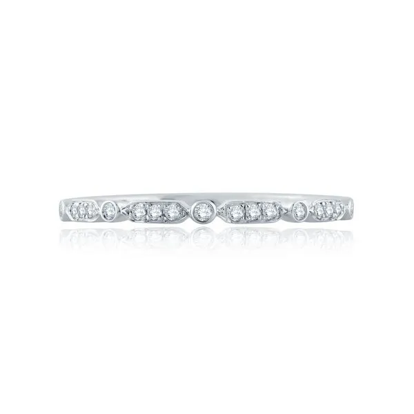 14K White Gold Half Anniversary Diamond Wedding Band Moore Jewelers Laredo, TX