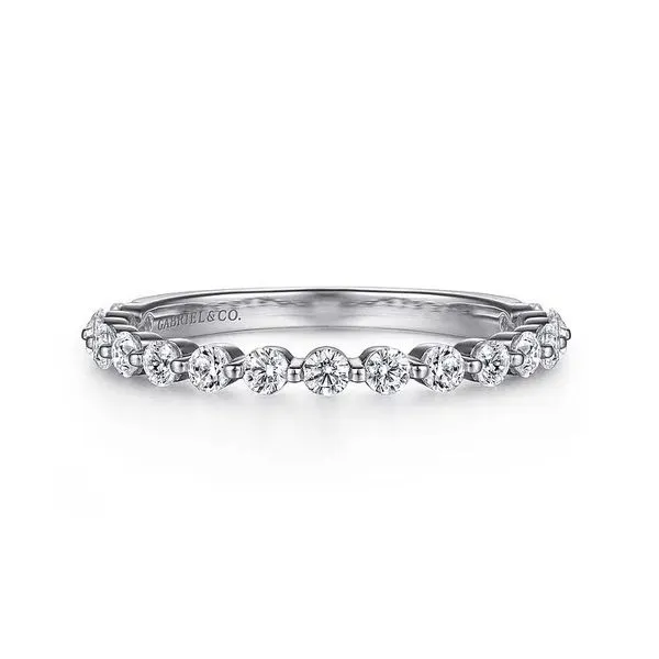 14K White Anniversary Wedding Band Moore Jewelers Laredo, TX