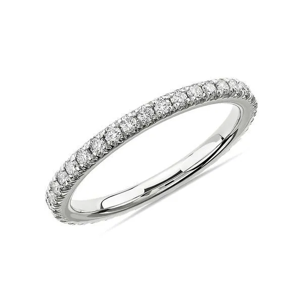 14K White Gold Diamond Anniversary Wedding Band Moore Jewelers Laredo, TX