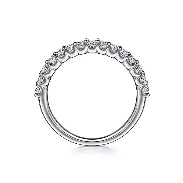 14K White Gold Half Anniversary Diamond Wedding Band Image 3 Moore Jewelers Laredo, TX