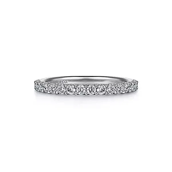 14K White Gold Half Anniversary Diamond Wedding Band Moore Jewelers Laredo, TX