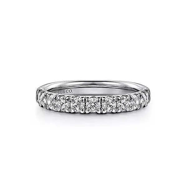 14K White Gold Half Anniversary Diamond Wedding Band Moore Jewelers Laredo, TX