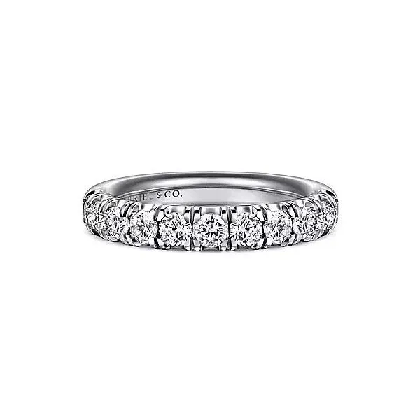 14K White Gold Half Anniversary Diamond Wedding Band Moore Jewelers Laredo, TX