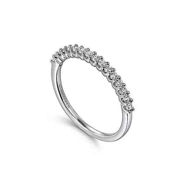 14K White Gold Anniversary Diamond Wedding Band Image 2 Moore Jewelers Laredo, TX