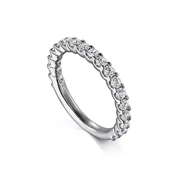 14K White Gold Anniversary Diamond Wedding Band Image 2 Moore Jewelers Laredo, TX