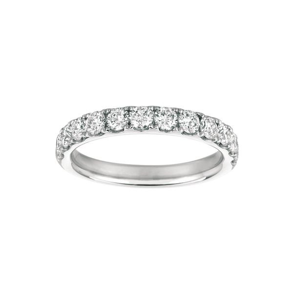 14K White Gold Half Anniversary Wedding Band Moore Jewelers Laredo, TX