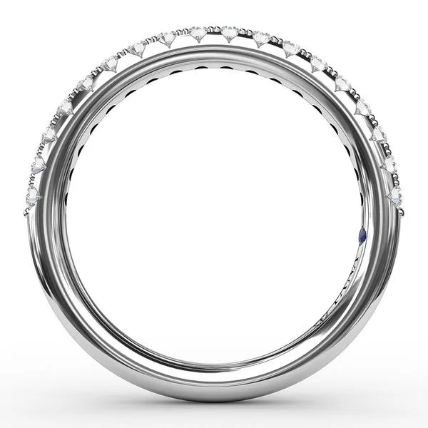 14K White Gold Half Anniversary Wedding Band Image 2 Moore Jewelers Laredo, TX