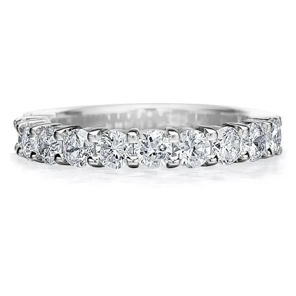 14K White Gold Half Anniversary Wedding Band Moore Jewelers Laredo, TX