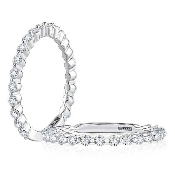 14K White Gold Anniversary Wedding Band Moore Jewelers Laredo, TX