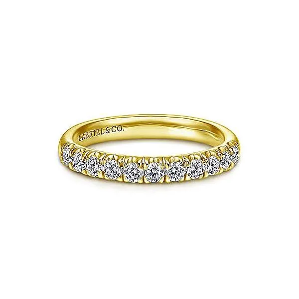 14K Yellow Gold Half Anniversary Wedding Band Moore Jewelers Laredo, TX