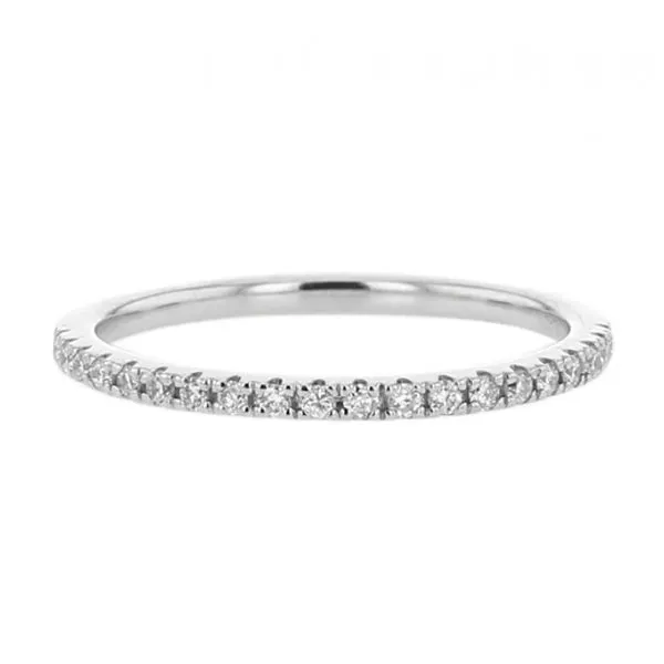 14K White Gold Half Anniversary Wedding Band Moore Jewelers Laredo, TX