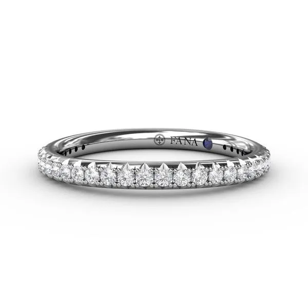 14K White Gold Half Anniversary Diamond Wedding Band Moore Jewelers Laredo, TX