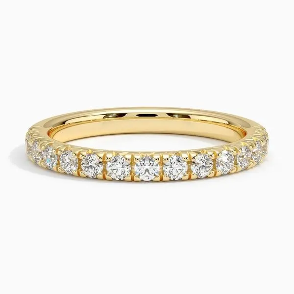 14K Yellow Gold Half Anniversary Wedding Band Moore Jewelers Laredo, TX