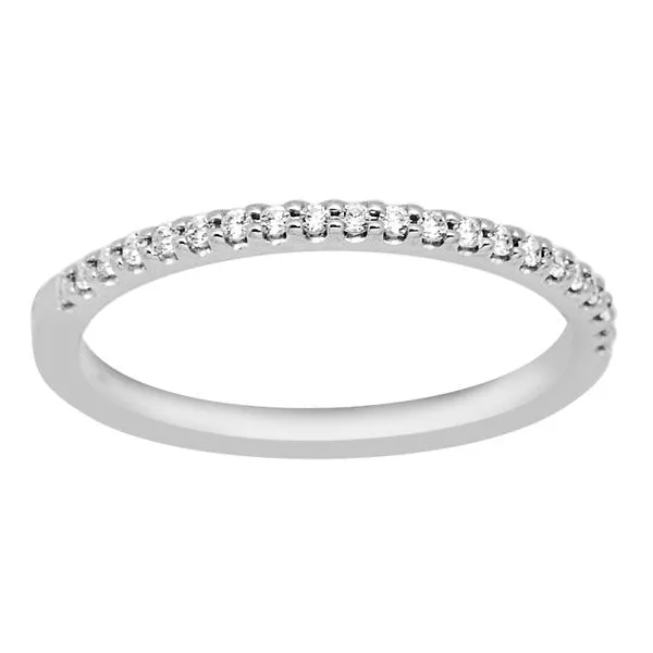14K White Gold Half Anniversary Wedding Band Moore Jewelers Laredo, TX