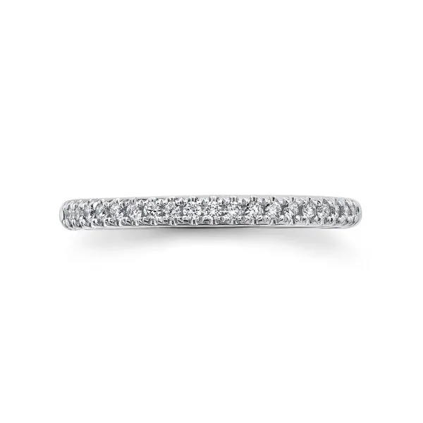 14K White Gold Half Anniversary Wedding Band Image 2 Moore Jewelers Laredo, TX