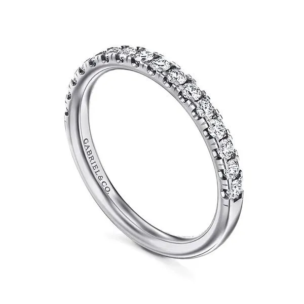14K White Gold Half Anniversary Wedding Band Moore Jewelers Laredo, TX