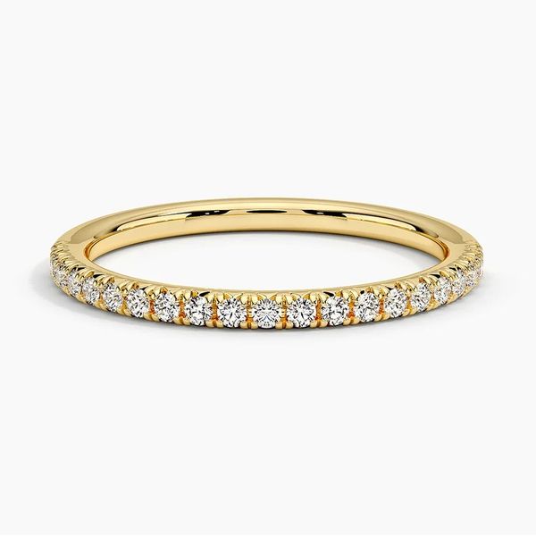 14K Yellow Gold Diamond Wedding Band Moore Jewelers Laredo, TX