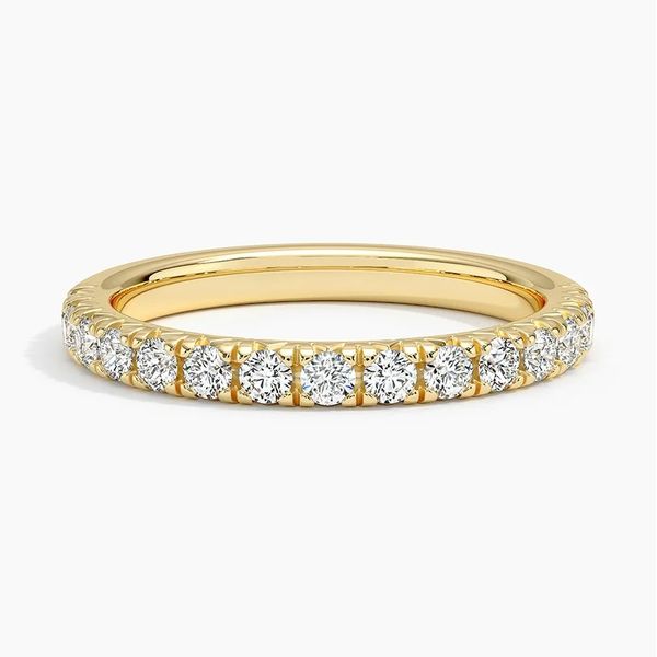14K Yellow Gold Diamond Wedding Band Moore Jewelers Laredo, TX
