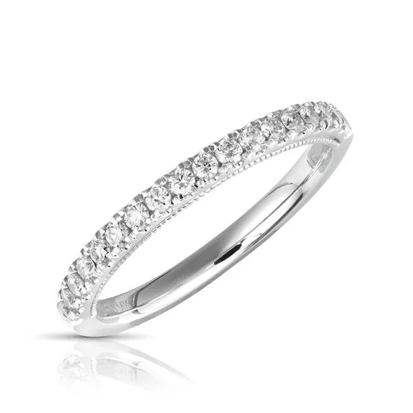 14K White Gold Lab Grown Diamond Wedding Band Moore Jewelers Laredo, TX