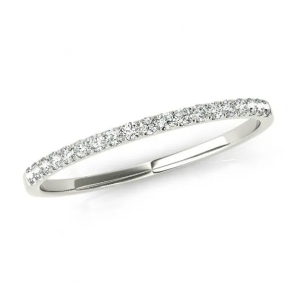 14K White Gold Half Anniversary Diamond Wedding Band Moore Jewelers Laredo, TX