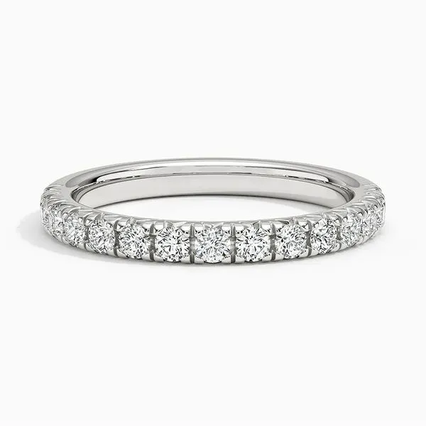 14K White Gold Lab Grown Diamond Wedding Band Moore Jewelers Laredo, TX