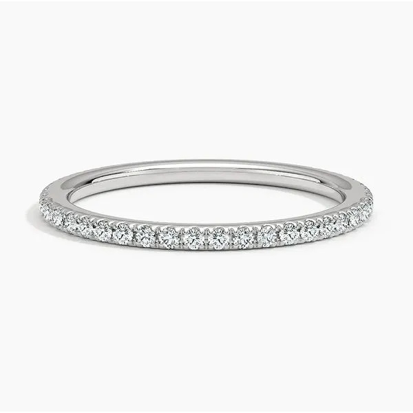14K White Gold Lab Grown Diamond Wedding Band Moore Jewelers Laredo, TX