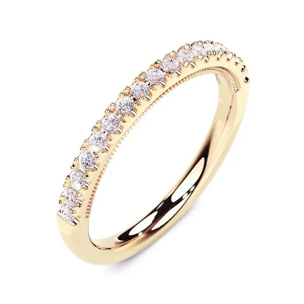 14K Yellow Gold Lab Grown Diamond Wedding Band Moore Jewelers Laredo, TX