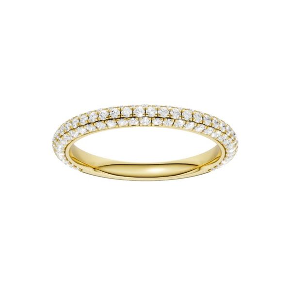 14K Yellow Gold Lab Grown Diamond Wedding Band Moore Jewelers Laredo, TX