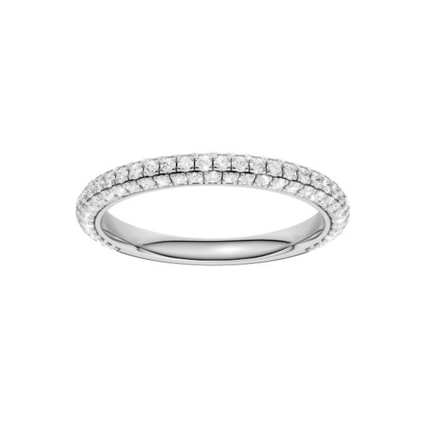 14K White Gold Lab Grown Diamond Wedding Band Moore Jewelers Laredo, TX
