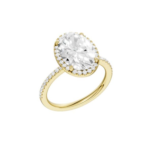 14K Yellow Gold Lab Grown Diamond Engagement Ring Image 2 Moore Jewelers Laredo, TX