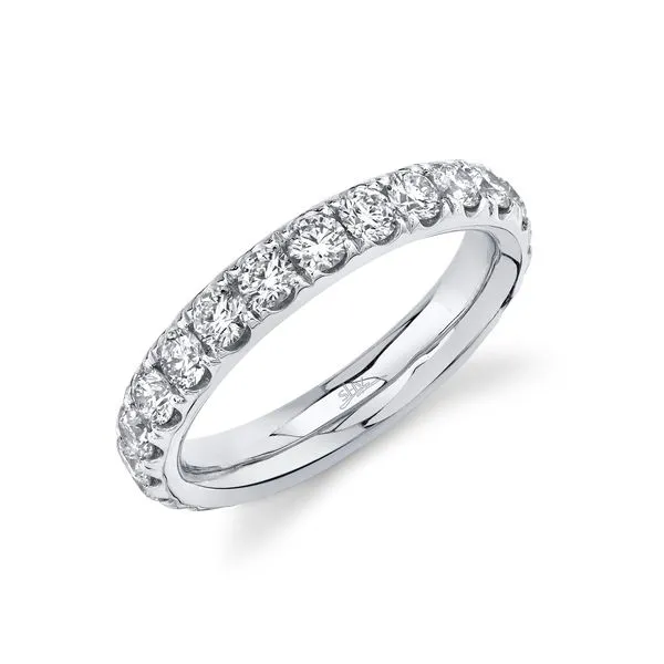 14K White Gold Eternity Diamond Wedding Band Moore Jewelers Laredo, TX