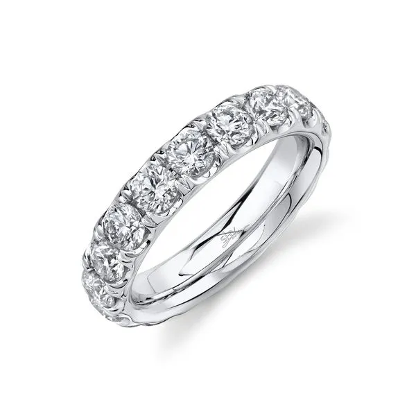 14K White Gold Diamond Eternity Wedding Band Moore Jewelers Laredo, TX