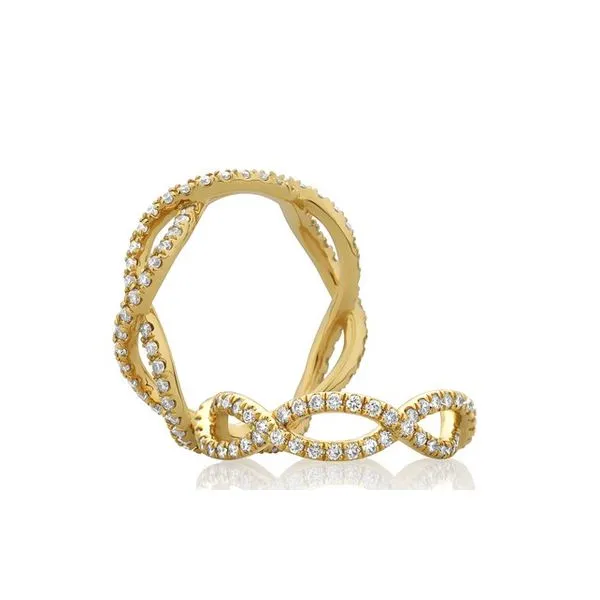 14K Yellow Gold Eternity Wedding Band Moore Jewelers Laredo, TX