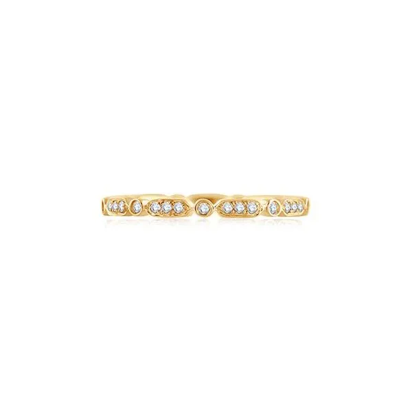 14K Yellow Gold Eternity Wedding Band Image 2 Moore Jewelers Laredo, TX