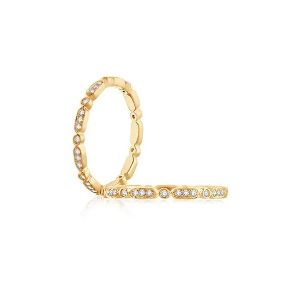 14K Yellow Gold Eternity Wedding Band Moore Jewelers Laredo, TX