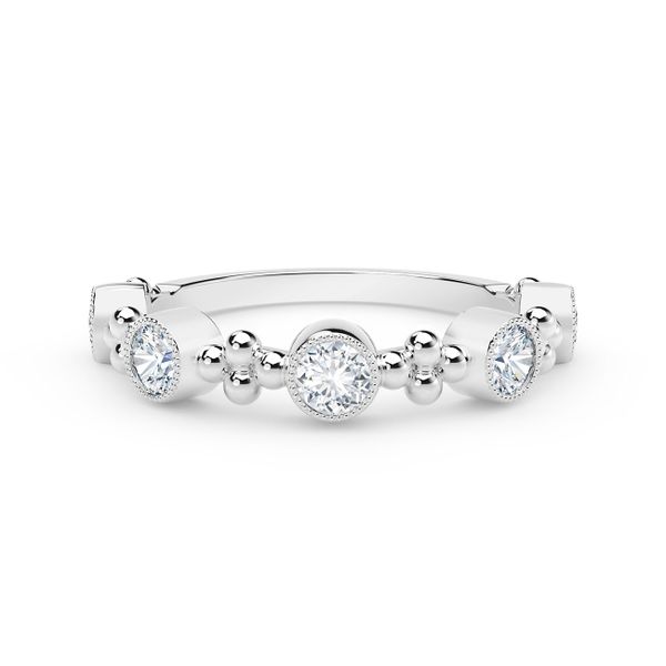 18K Rosé Stackable Diamond Fashion Ring Moore Jewelers Laredo, TX