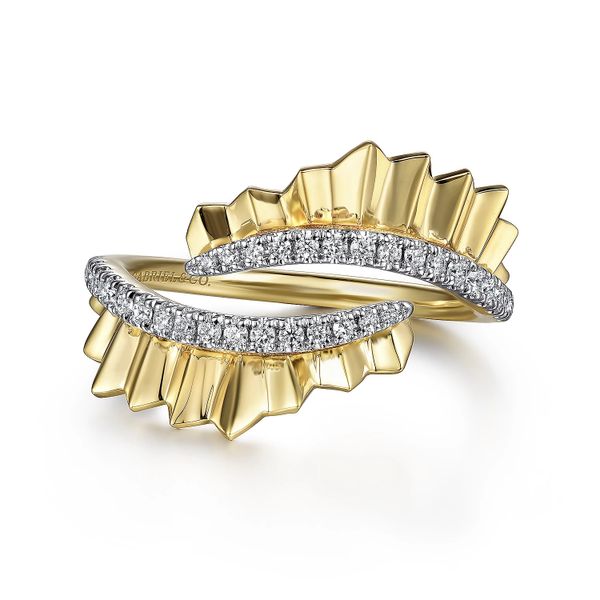 14K Yellow Gold Diamond Fashion Ring Moore Jewelers Laredo, TX