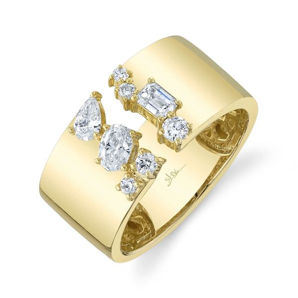 14K Yellow Gold Open Diamond Fashion Ring Moore Jewelers Laredo, TX