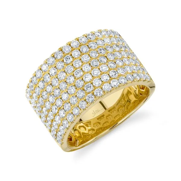 14K Yellow Gold Diamond Pave Fashion Ring Moore Jewelers Laredo, TX