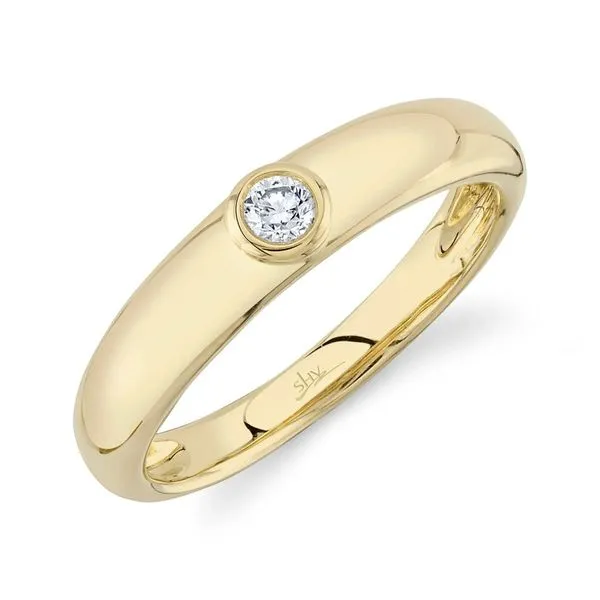 14K Yellow Gold Bezel Diamond Fashion Ring Moore Jewelers Laredo, TX