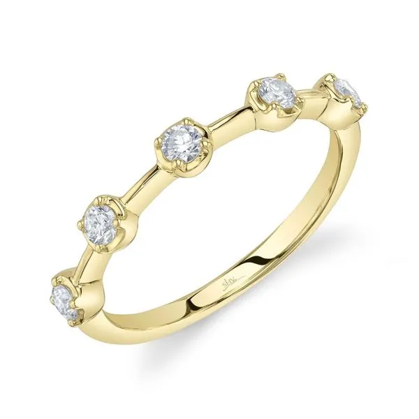 14K Yellow Gold Crown Set Diamond Fashion Ring Moore Jewelers Laredo, TX