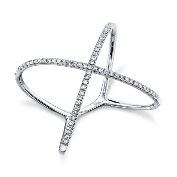 14K White Gold X Diamond Fashion Ring Moore Jewelers Laredo, TX
