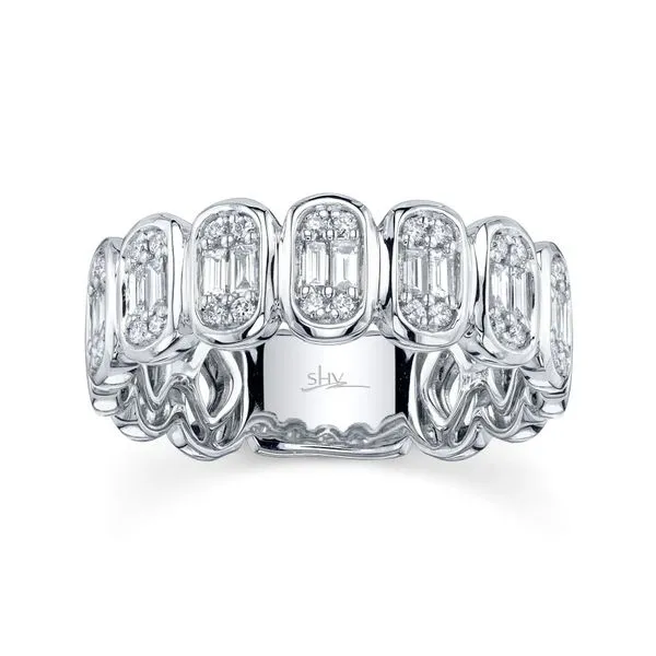 14K White Gold Diamond Fashion Ring Image 2 Moore Jewelers Laredo, TX