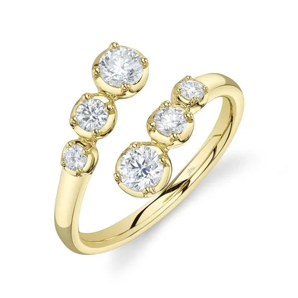 14K Yellow Gold Bypass Diamond Fashion Ring Moore Jewelers Laredo, TX