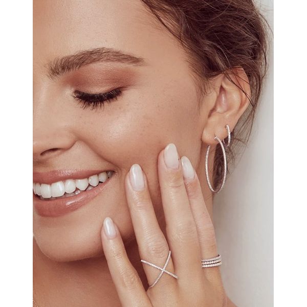 14K White Gold X Diamond Fashion Ring Image 2 Moore Jewelers Laredo, TX