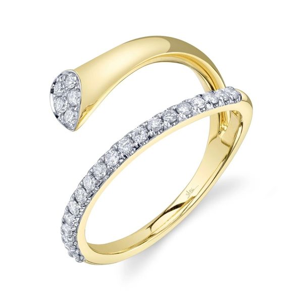 14K Gold Bypass Diamond Ring Moore Jewelers Laredo, TX