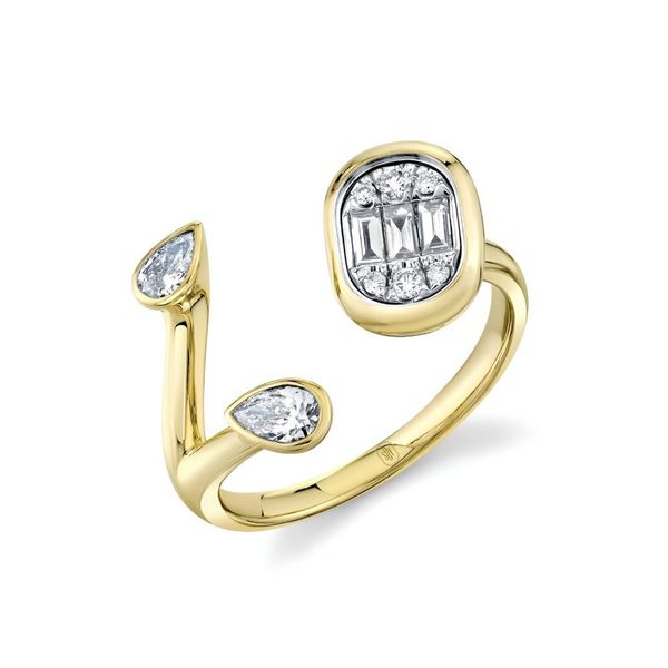 14K Gold Icon Lumeria Diamond Bezel Set Bypass Fashion Ring Moore Jewelers Laredo, TX