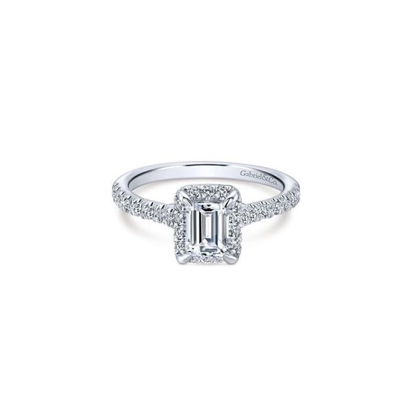 14 Karat Semi-Mount Ring With 0.36Tw Round Diamonds Moore Jewelers Laredo, TX