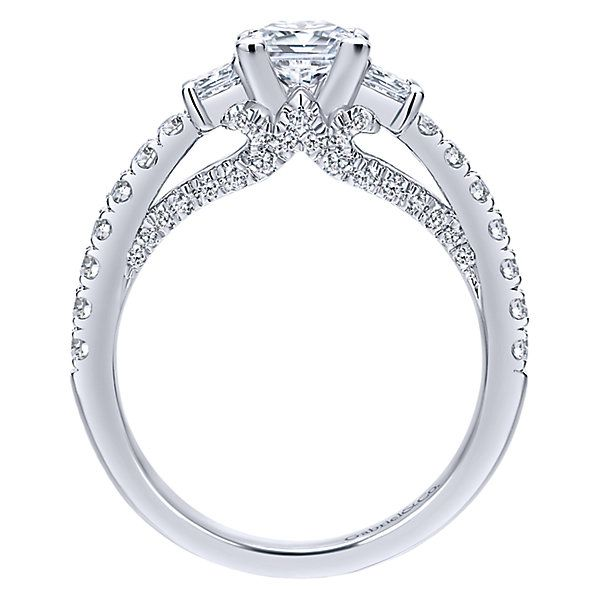 14 Karat 3 Stone Ring With 0.80Tw Round Diamonds Image 2 Moore Jewelers Laredo, TX