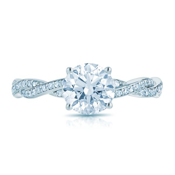 14 Karat White Diamond Semi Mount Ring Moore Jewelers Laredo, TX